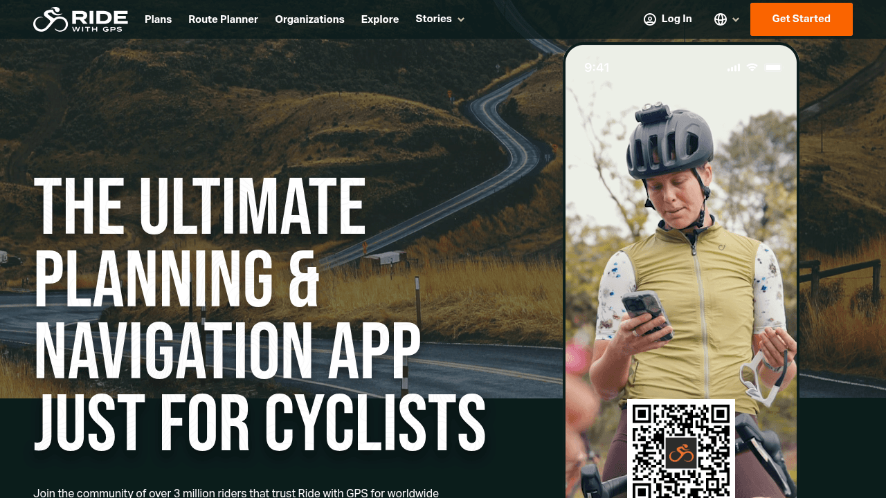 Ride with GPS wind map layer