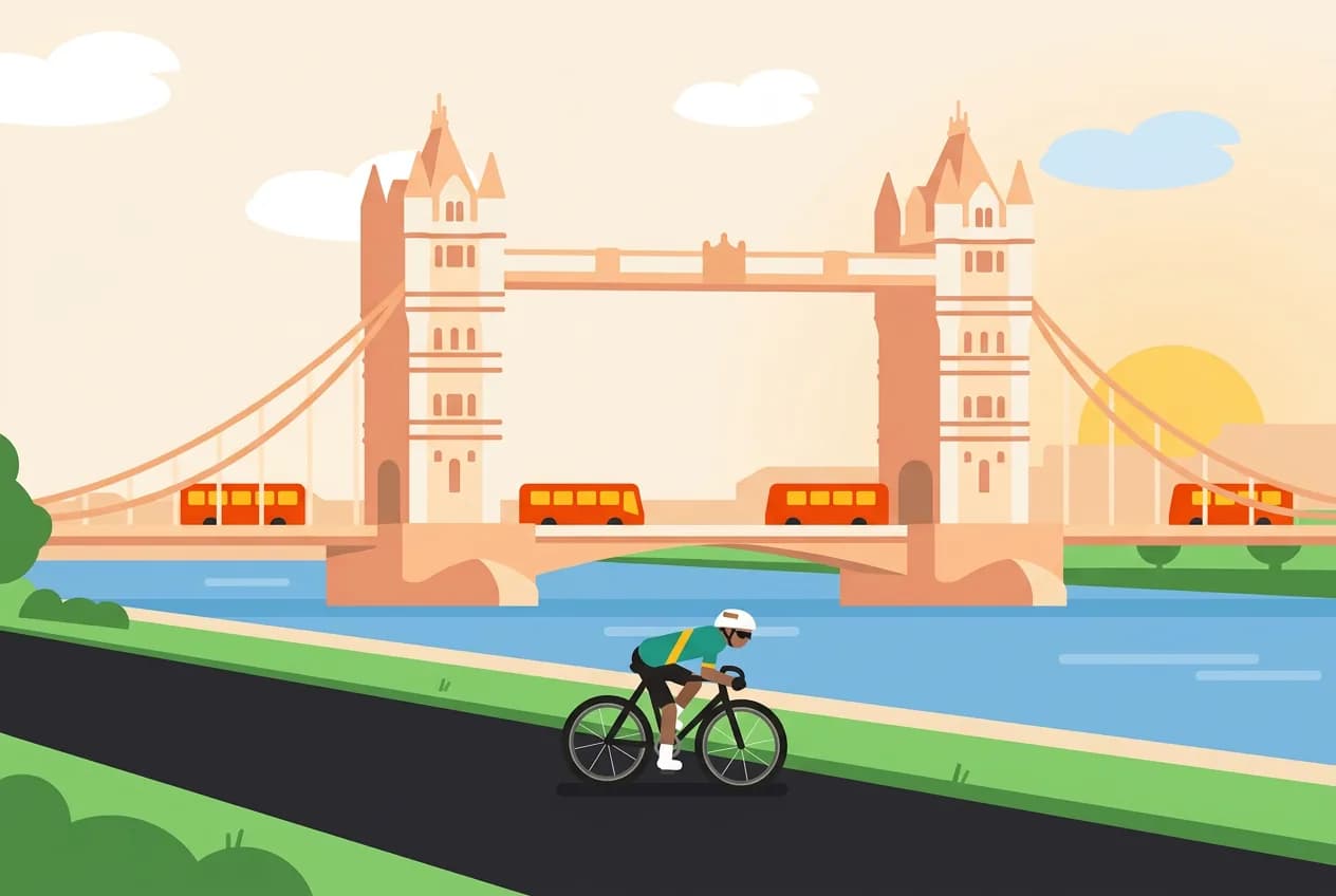Cycling routes in London