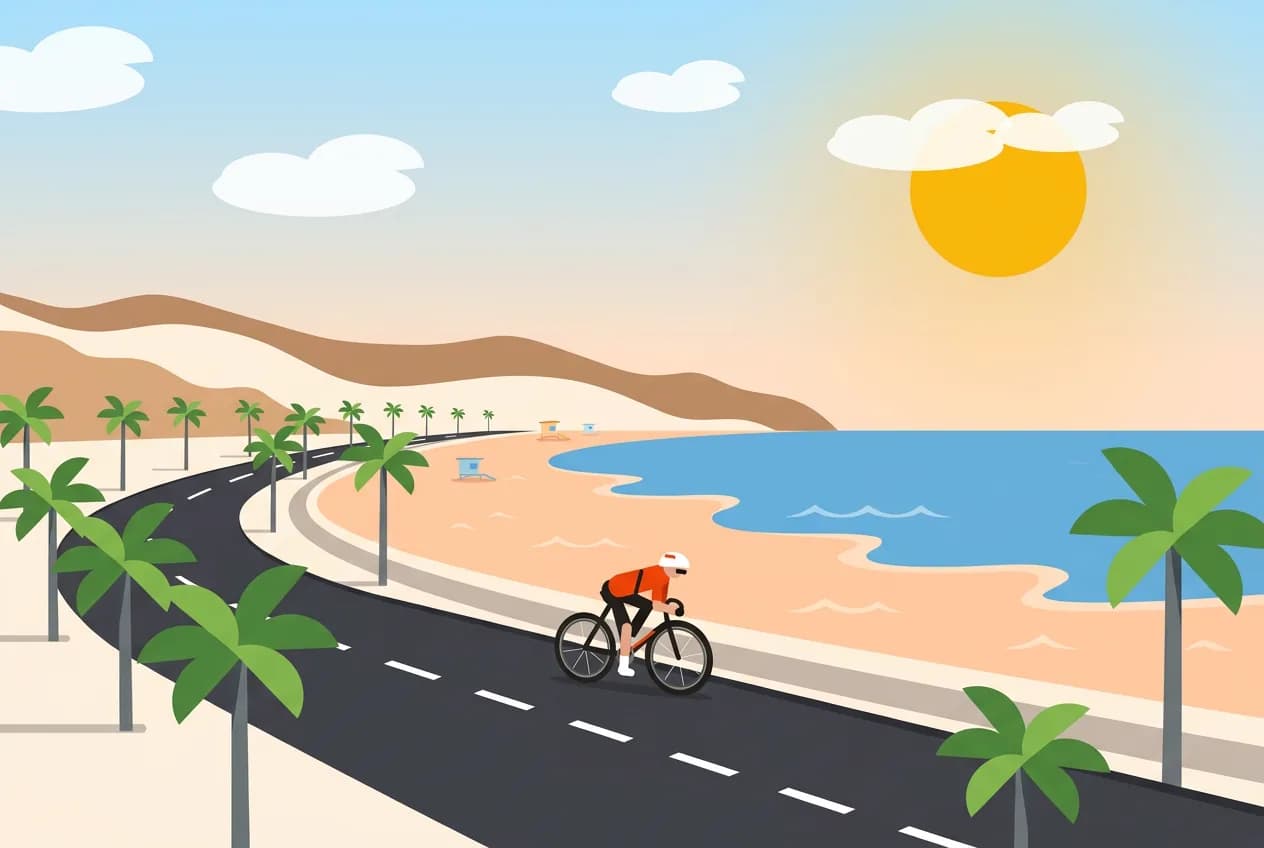 Cycling routes in Los Angeles