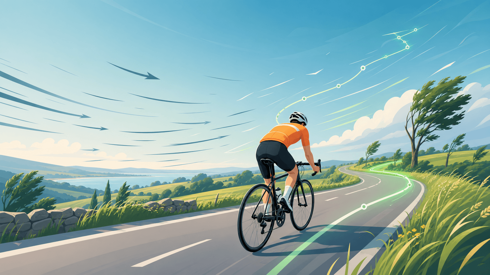 14-day weather forecast for cycling routes