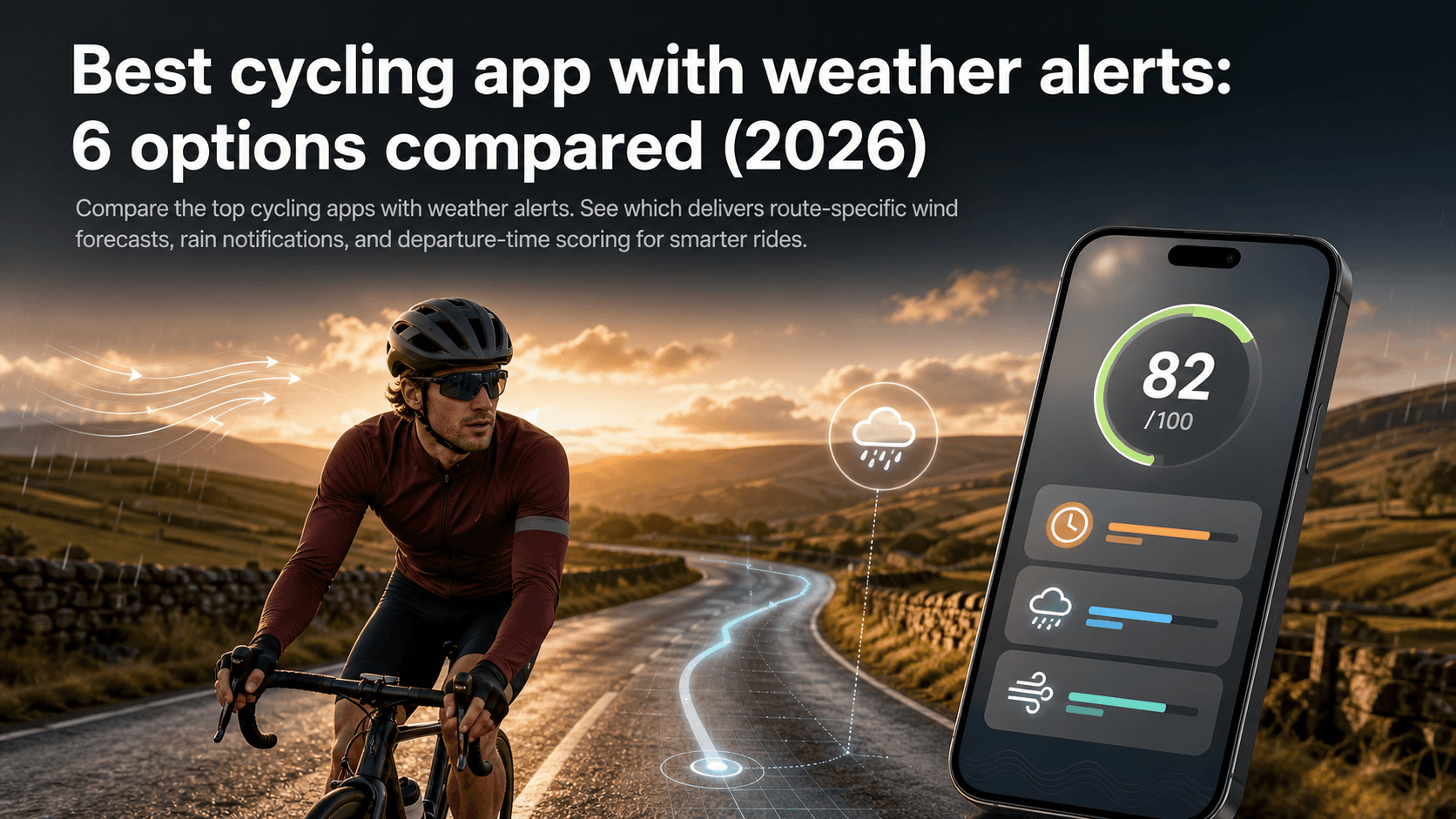 Best cycling app with weather alerts: 6 options compared (2026)