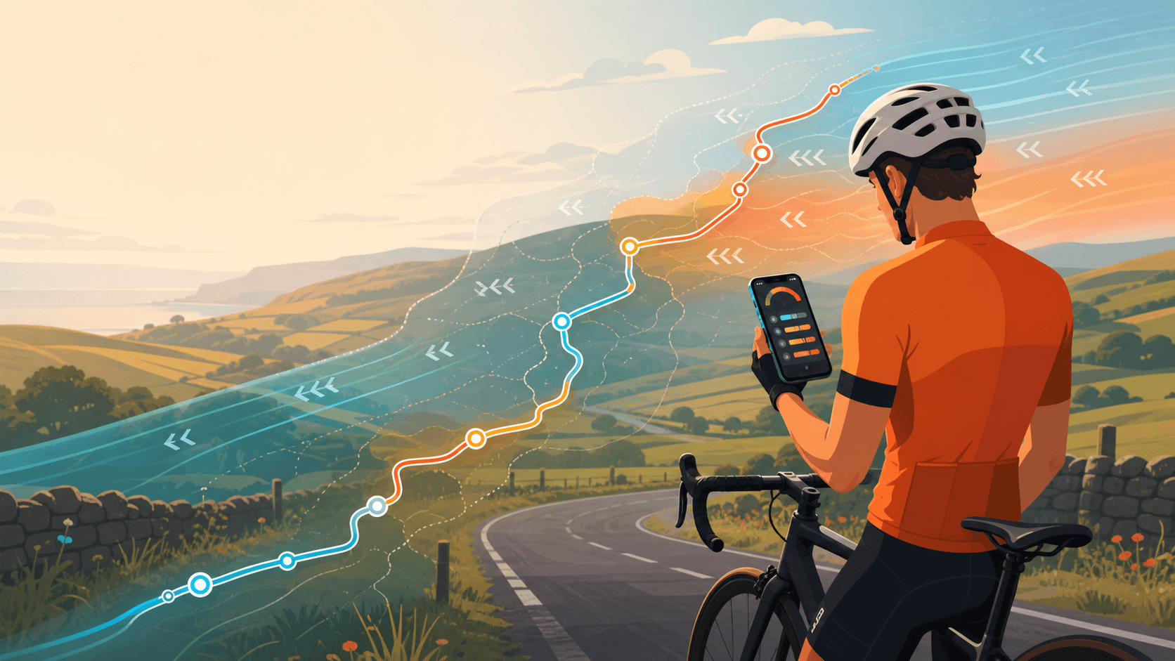 Cycling planner that connects to Strava: stop guessing the wind