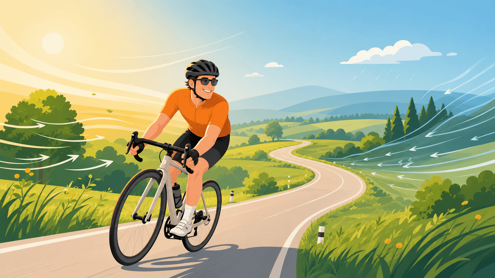 Cycling route planner with a free trial: try wind scoring before paying