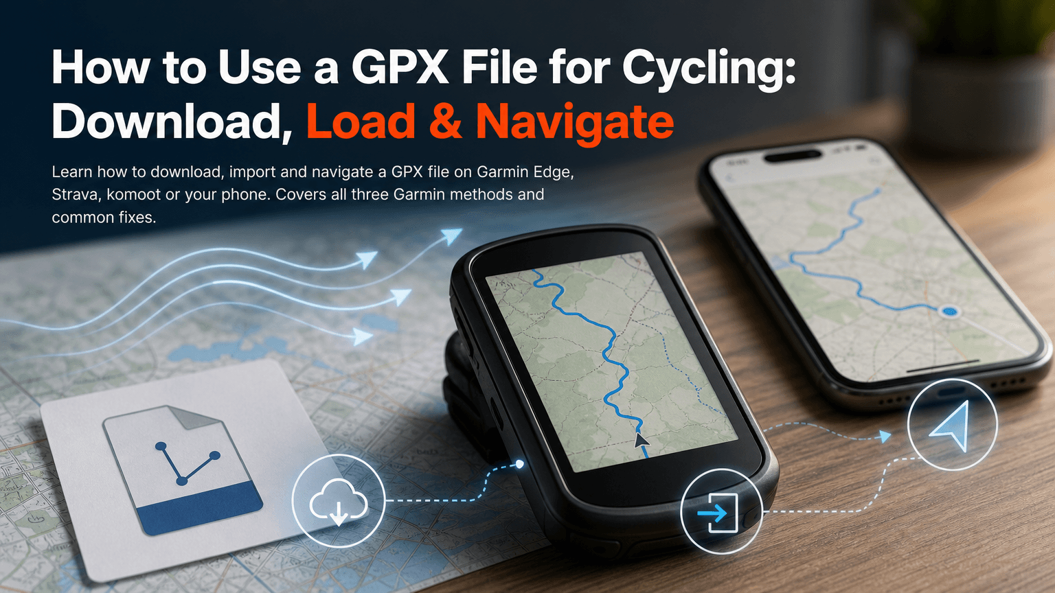 How to use a GPX file for cycling: download, load and navigate