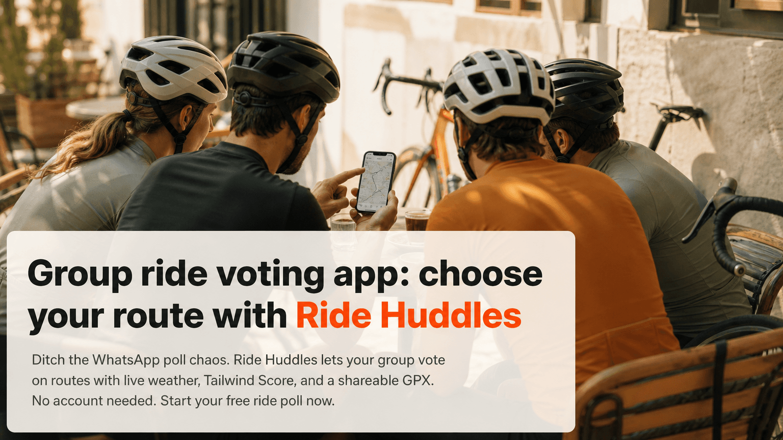 Introducing Ride Huddles: a simple way to choose your next group ride