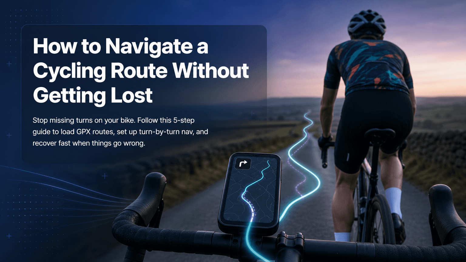 How to navigate a cycling route without getting lost