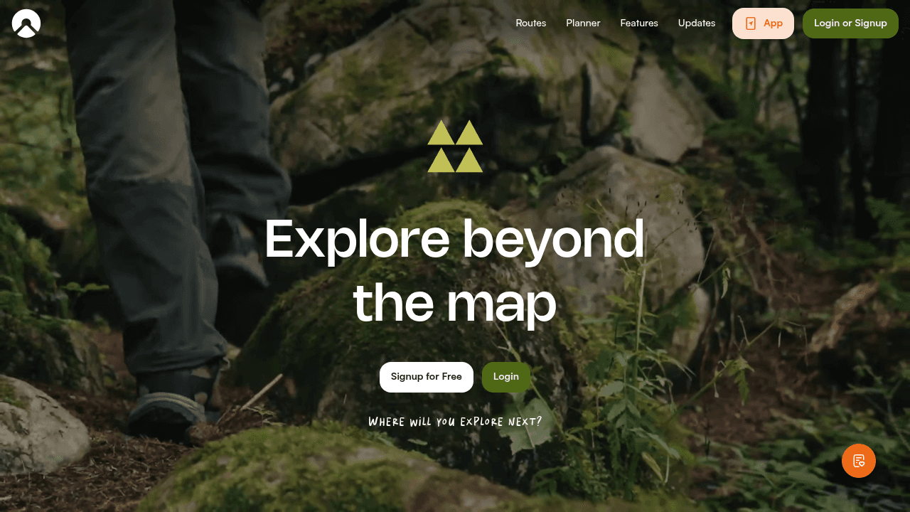 Komoot route planner