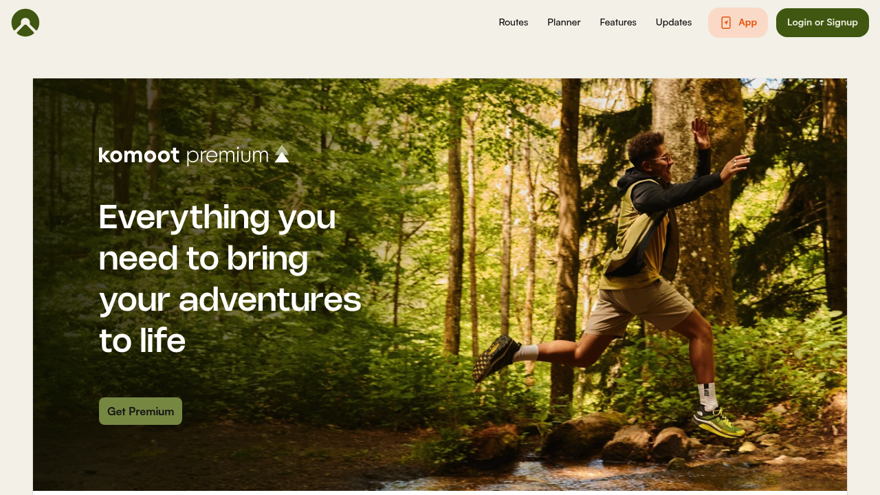 Screenshot of https://www.komoot.com/premium